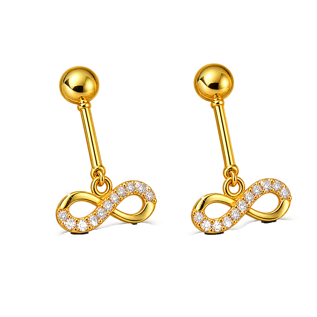 Ananya Twisted Ribbon Gold Pin